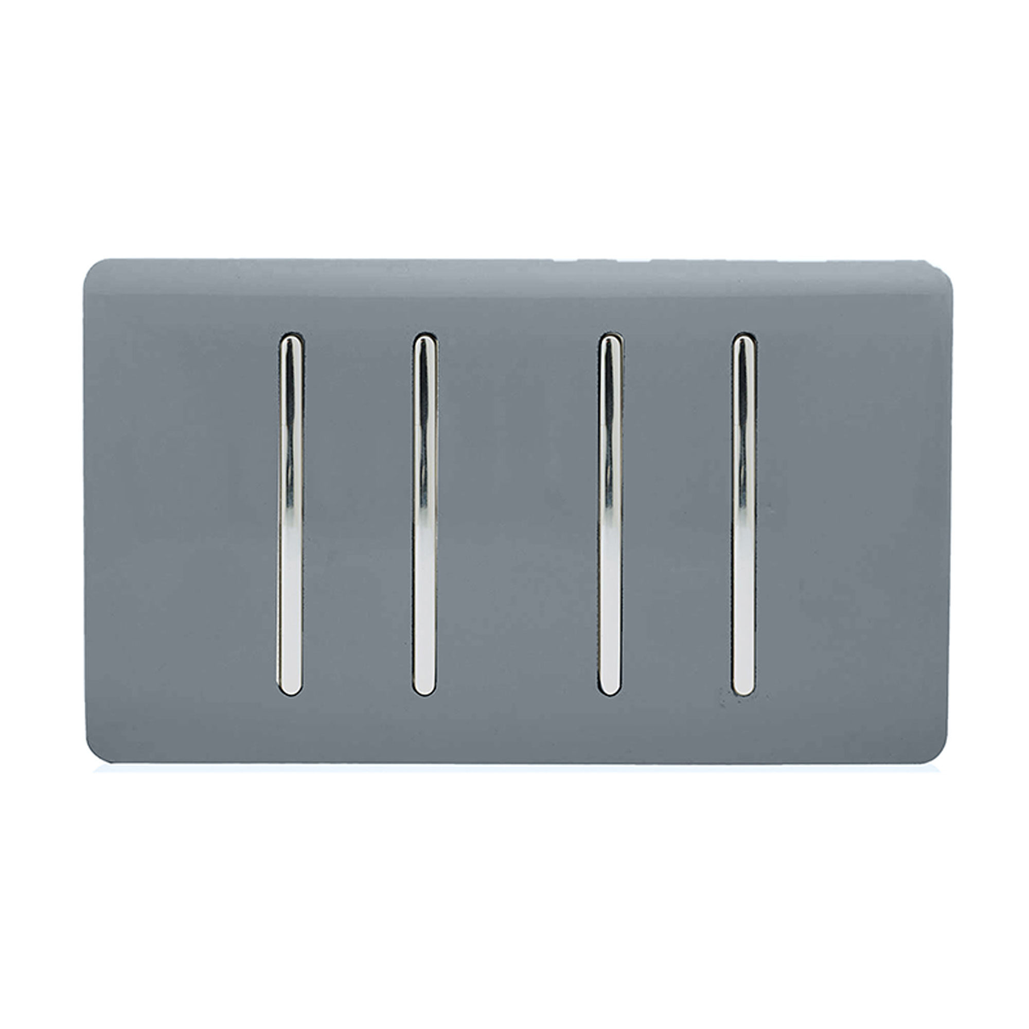 4 Gang (1x2 Way 3x3 Way Intermediate) Warm Grey
